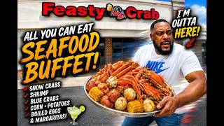I Tried Feasty Crab's ALL YOU CAN EAT Seafood Buffet... They weren't ready!