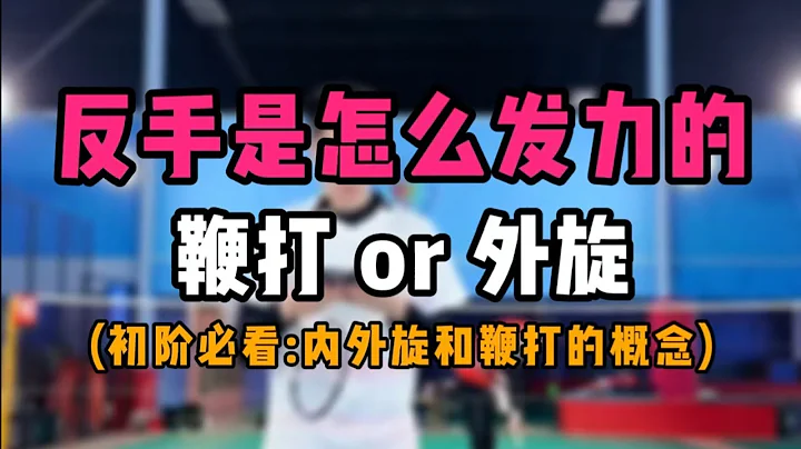 初阶：反手是怎么发力的？鞭打发力多还是外旋发力多！ - 天天要闻