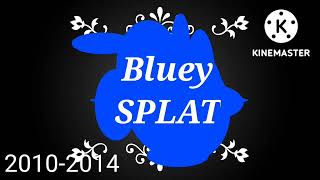Bluey Splat Logo History Extended