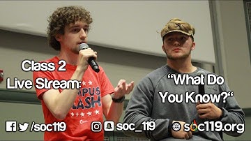 19FA Class #2: What Do You Know?