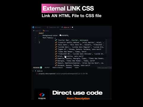 External CSS -