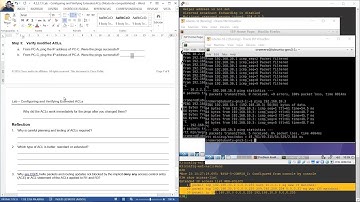4.2.2.13 - Lab - Configuring and Verifying Extended ACLs - GNS3