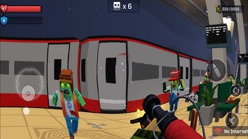 Zombie Pixel Combat: Zombie Strike Unstable Portal  In brawl Mode || Android Gameplay