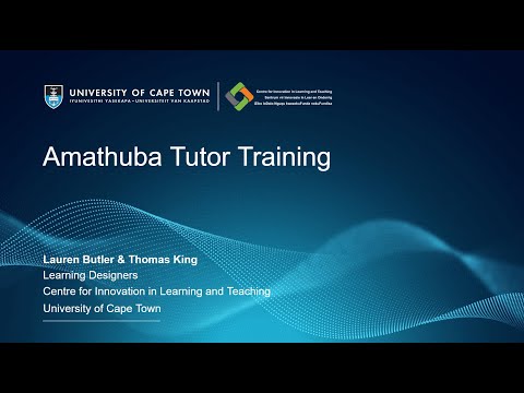 Amathuba for Tutors 3 Communication & Interaction including Discussions   grading in discussions and