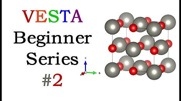 VESTA Software - Beginner Tutorial Series #2