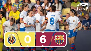 Resumen Villarreal CF vs FC Barcelona | Jornada 8 | Liga F