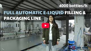 Full Automatic E-Liquid Filling & Packaging Line | 4000 Bottles/Hour