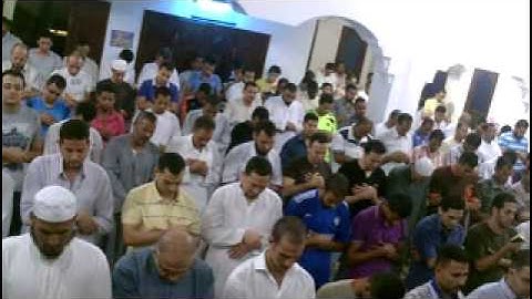 صلاة التراويح مسجد الكوثر الشيخ عبدالواجد سورة المعارج مقطع مبكى