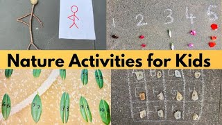 Nature Activities for kids | Outdoor Learning Activities #outdooractivities