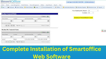 Complete Installation of Smart office Web Software with Biomax device | Smart office web application