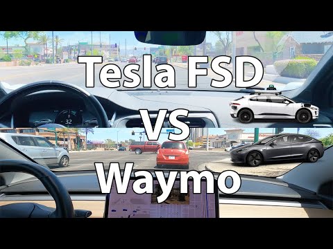 Waymo vs. Tesla Full Self-Driving: Expanded Map Challenge