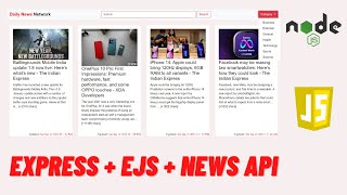 News Website with Node.js, Express and EJS | News API by Rahul Nimkande 1,860 views 2 years ago 7 minutes, 36 seconds