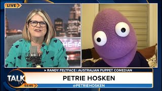 Petrie Hoskin & Randy Feltface On TalkTV 06 July 2022