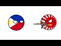 World war ii in the philippines parody countryball animation