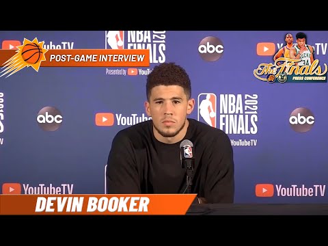 Devin Booker REACTS to losing in the NBA Finals | Postgame Interview