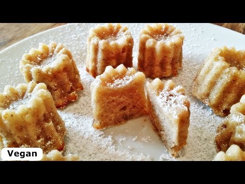 Rezept: Bananen-Mini-Kuchen / Vegan / Kleiner Kuchensnack