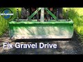 Box blade this attachment makes gravel drive repair easy