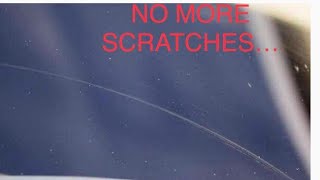 Fixing a scratched windshield