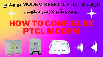 How to Configure Ptcl Modem 2023 Urdu/Hindi