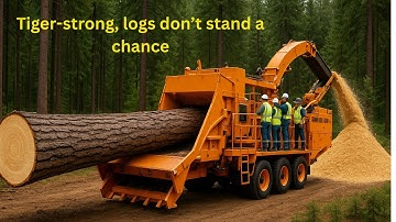 Extreme Dangerous Wood Chipper – Fastest Tree Shredder & Next-Level Wood Processing Tech