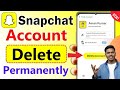 Snapchat account delete kaise kare | How to delete snapchat account | snapchat I'd delete permanent
