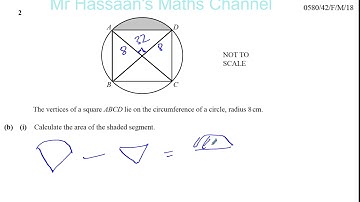 0580 42 F M 18 Q2  Mensuration   Areas   Sectors Segments