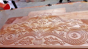 Incredible Wooden Bed Designing with CNC Router Machine || Amazing Bed Design