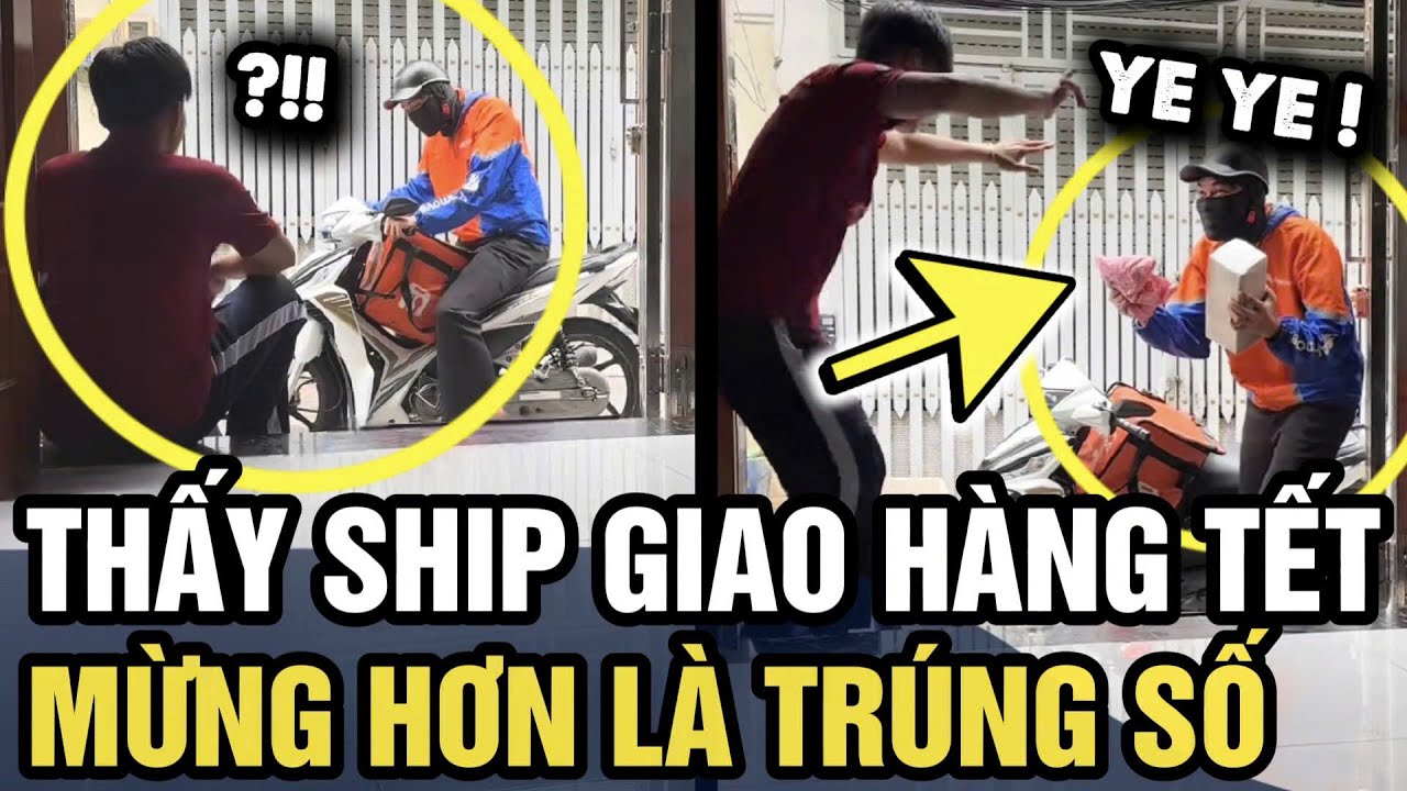 Thấy shipper GIAO HÀNG TẾT, thanh niên còn MỪNG HƠN TRÚNG SỐ | Tin 3 Phút