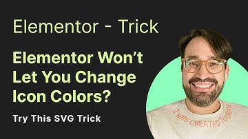 Elementor Won’t Let You Change Icon Colors? Try This SVG Trick