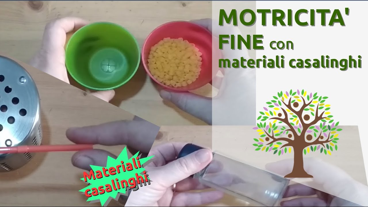 Giochi di motricità fine no-prep con materiali casalinghi!