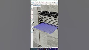 ✅Cloth animation in Sketchup with Extensions #shorts #cad #sketchup