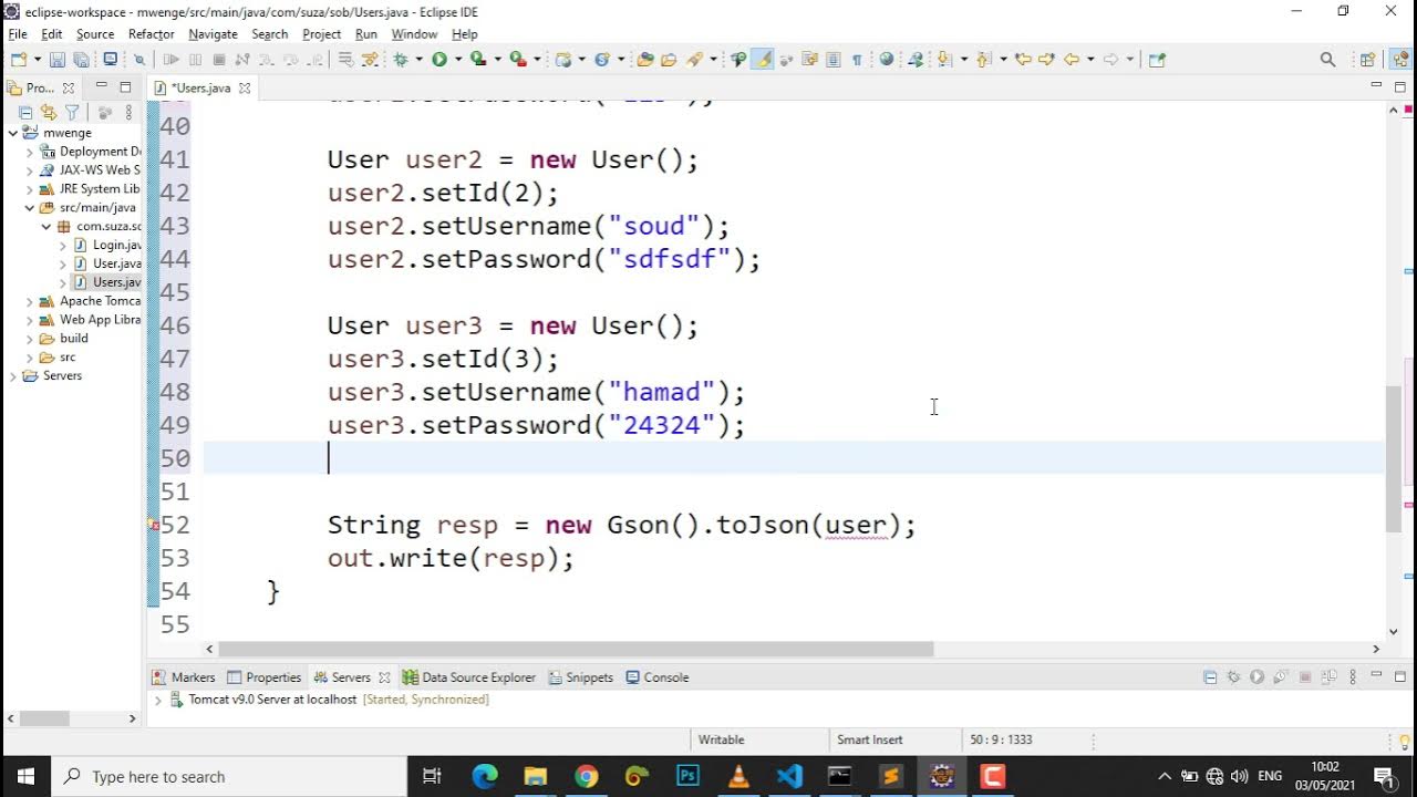 Java Servlet get JSON Response Part 2 (Array of Object) - Swahili - YouTube