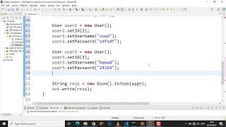 Java Servlet get JSON Response Part 2 (Array of Object) - Swahili