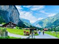 🇨🇭Lauterbrunnen Switzerland , Amazing Swiss Mountain Valley _ SWISS VILLAGE