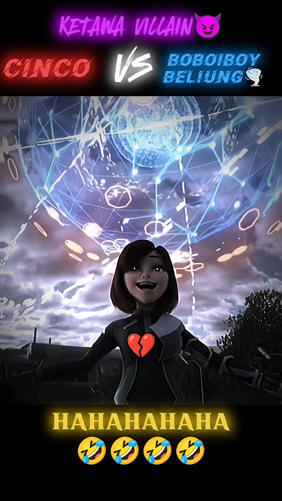KETAWA VILLAIN CINCO VS BOBOIBOY BELIUNG 🤣🤣🤣 #boboiboy #windara #boboiboybeliung #cinco #ejenali