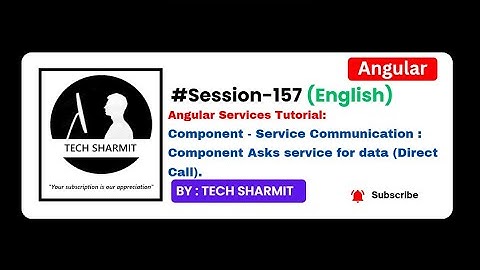 Data from Service to Component | Component-Service Communication | Angular in English (Session-157)