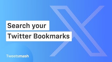 How to Search your Twitter bookmarks using Tweetsmash