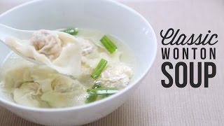 Classic Wonton Soup Recipe | Homemade Wontons