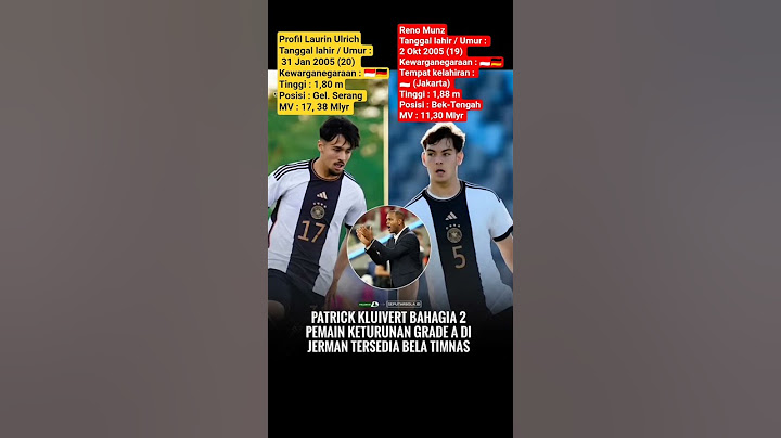 Laurin Ulrich dan Reno Munz naturalisasi Timnas Indonesia berikutnya untuk lawan China & Jepang ⁉️