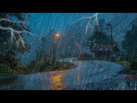 Sonido De LLUVIA RELAJANTE Para Dormir Profundamente en 3 minutos - Lluvia en la Ventana para Dormir