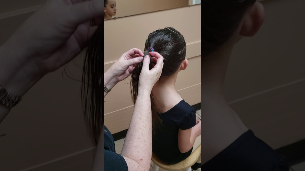 Ballet Bun Tutorial for Hair with Bangs