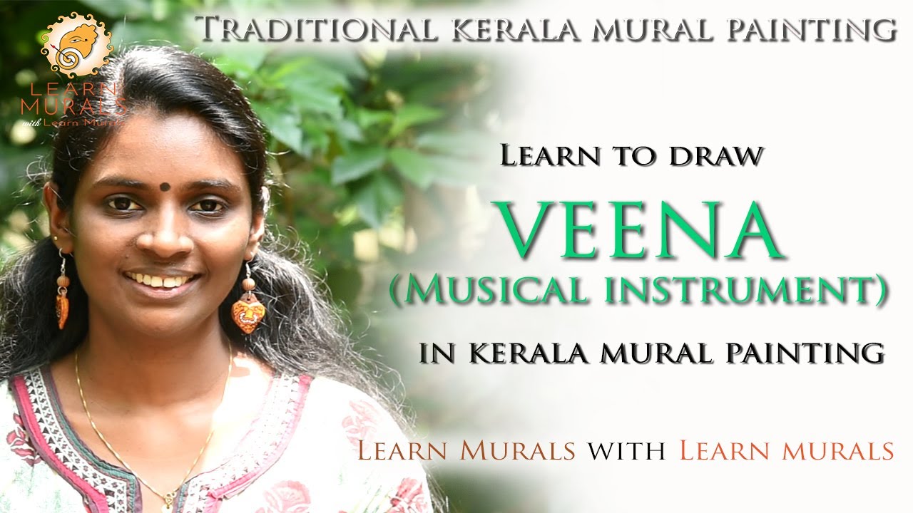 Veena Mural painting tutorial for beginners mural designs easy