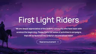 Orderly Network Airdrop 🪂 - The Road to The Order
