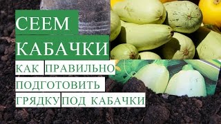 ⁣Посадка Кабачков. Как Правильно Подготовить Грядку для Кабачков.