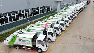 30 units ISUZU rear loader garbage trucks delivered from CEEC factory