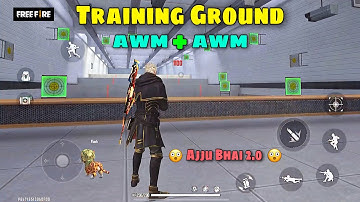 Best Gameplay Ever!! Double AWM-Y || Training Ground (Batou) || AjjuBhai 2.0 ||