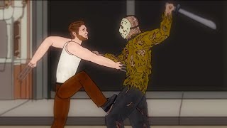 Jason Voorhees vs Logan (Wolverine) - drawing cartoons 2