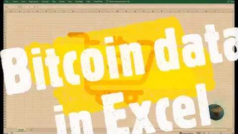 How to use Excel to fetch Bitcoin Trading info?