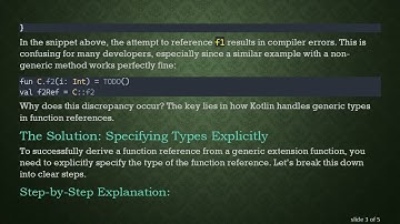 How to Derive Function References from Generic Extension Functions in Kotlin