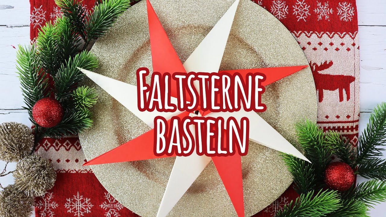 Faltsterne basteln Einfache Anleitung für Weihnachten Talu.de YouTube